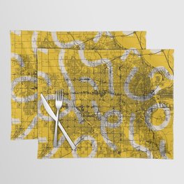 Omaha, USA - City Map Drawing Placemat