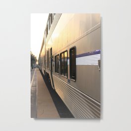 Ventura Train Station Metal Print | Station, Transports, Metal, Line, Street, Traditional, Guide, Transportation, Sunset, Photo 