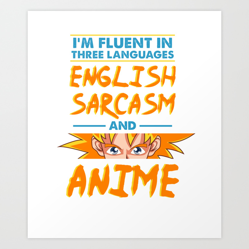 Funny Anime Shirt Japanese Manga Kawaii Gift Art Print By Binutz Society6