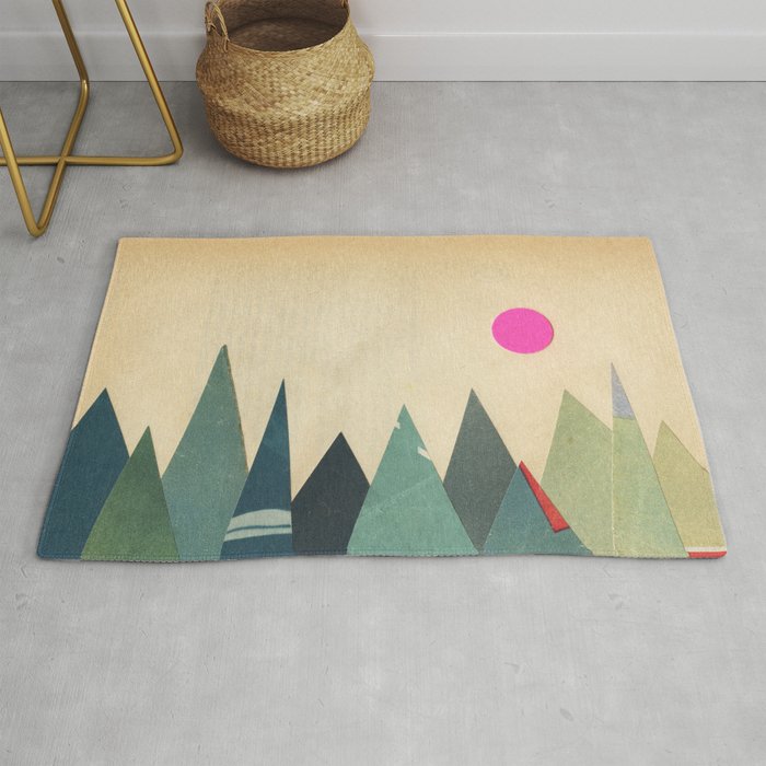 Paper Mountains 9 Rug