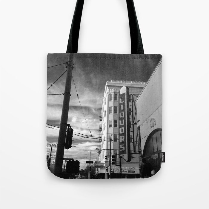Inner Liquors Black & White San Francisco Tote Bag