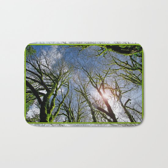 RAIN FOREST MAPLES REACHING FOR THE SKY Bath Mat