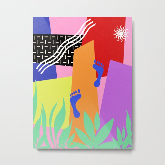 TROPICAL BEACH Metal Print