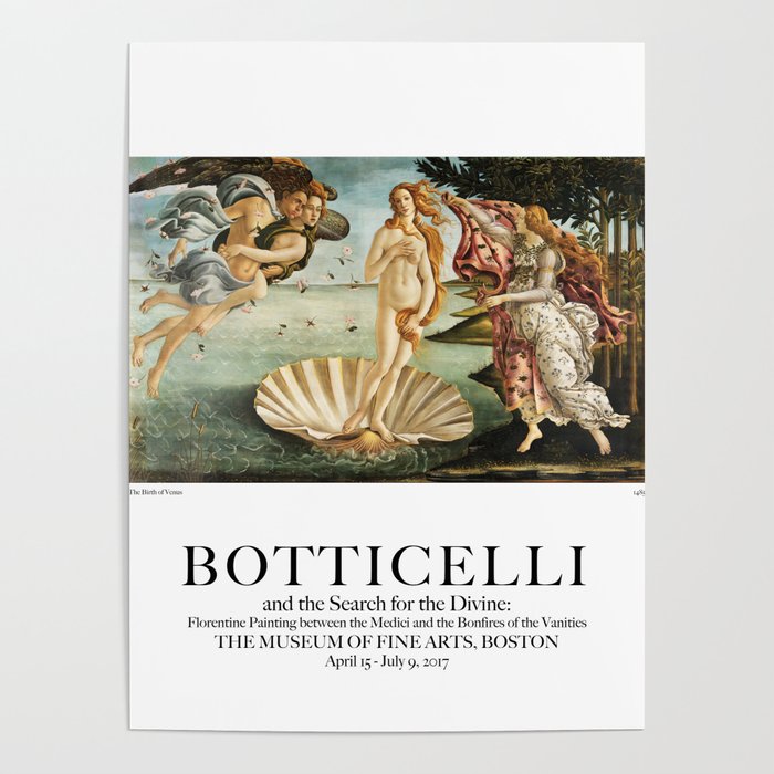 The Birth of Venus by Sandro Botticelli Poster