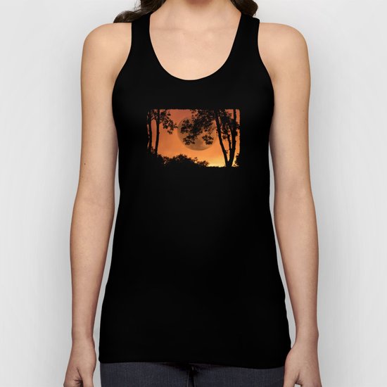 Orange Evening - JUSTART © Unisex Tank Top