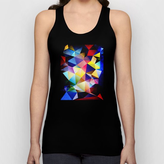 Abstract Triangles And Texture Unisex Tank Top