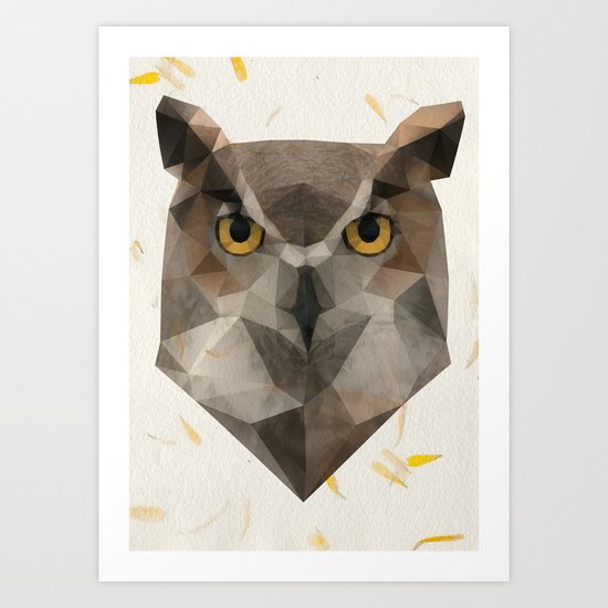 OWL triangle Art Print