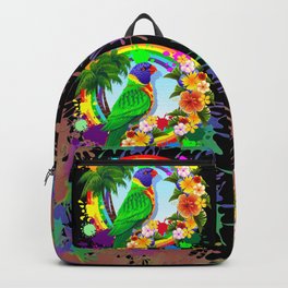 Rainbow Lorikeet Parrot Art Backpack