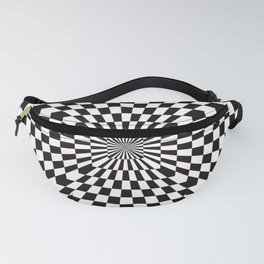 Checkered Optical Illusion Fanny Pack