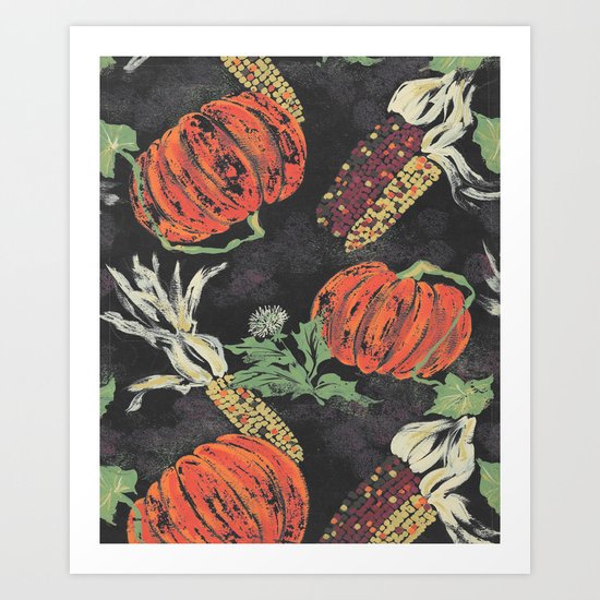 pumpkin patch nite Art Print