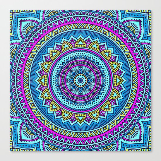 Hippie Mandala 20 Canvas Print