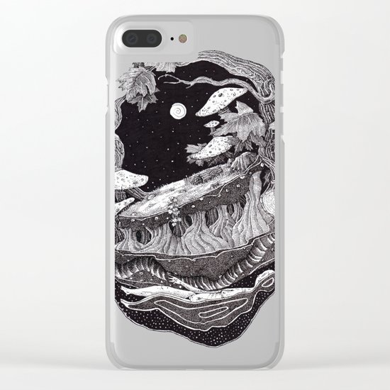 dark spirit of the nature collab franciscomff Clear iPhone Case