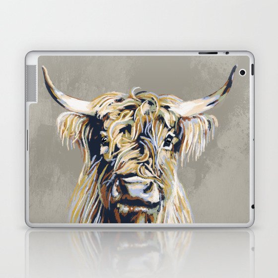 Highland cow Jamie Laptop & iPad Skin