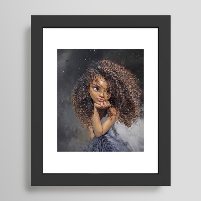Curly Girl, an art print by Andy Art