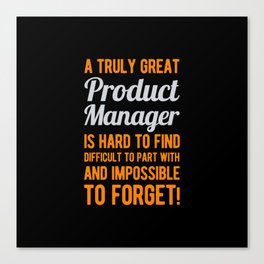 Product Manager Appreciation Canvas Print