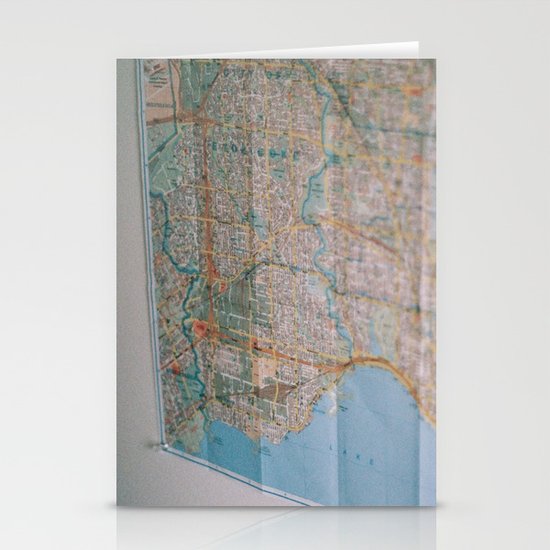 map Stationery Cards