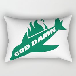 Jets God Dam Funny New York Football Rectangular Pillow