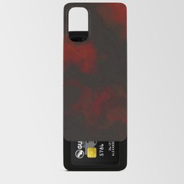 Black and Liquid Red Android Card Case