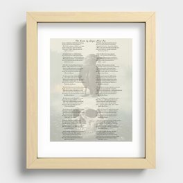 The Raven by Edgar Allan Poe Recessed Framed Print