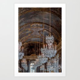 French Palace Chandeliers Art Print