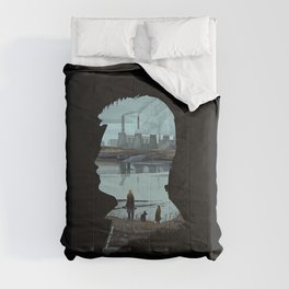 Andrei Tarkovsky´s Stalker Scene Illustration Silhouette Comforter