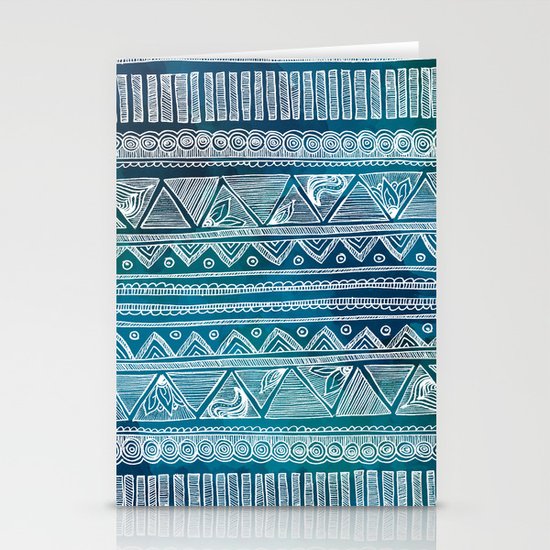 Hippie Pattern Stationery Cards