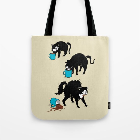 Coffee Cat Tote Bag