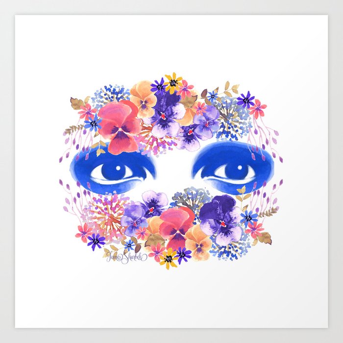 Eye Bouquet Art Print