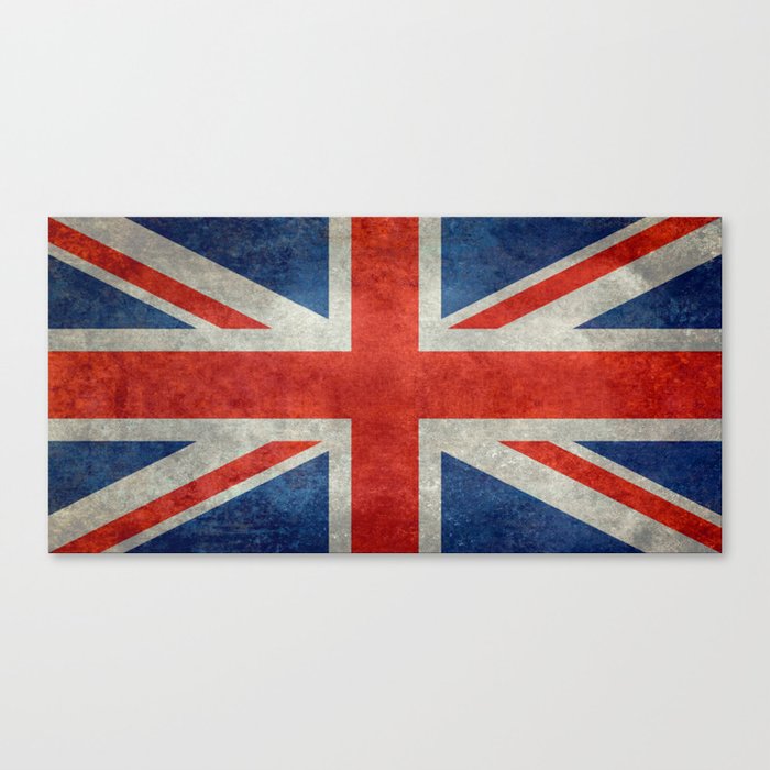 UK flag - Bright Grunge Canvas Print