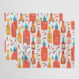 Hot Sauce and Chili Peppers Placemat