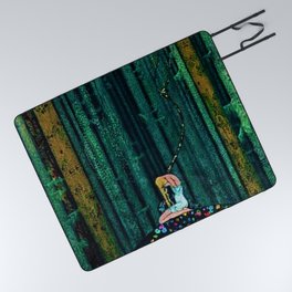 In the Midst of the Gloom of the Enchanted Woods by Kay Nielsen Picnic Blanket