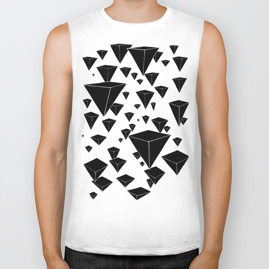 snowing pyramids II Biker Tank