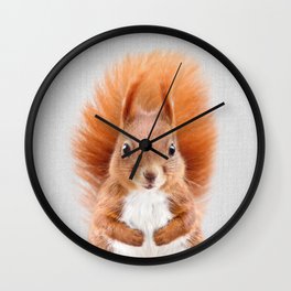 Squirrel 2 - Colorful Wall Clock