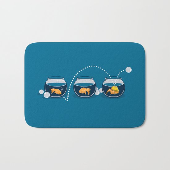 Prepared Fish Bath Mat