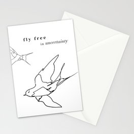 fly free in uncertainty Stationery Card