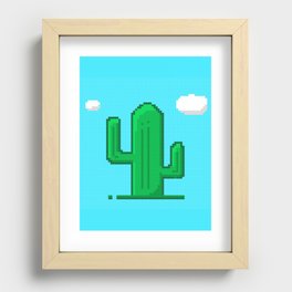 Cactus and Clouds - RibasPXArt Recessed Framed Print