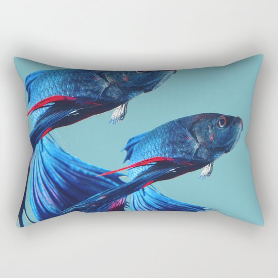 Betta Fish Rectangular Pillow