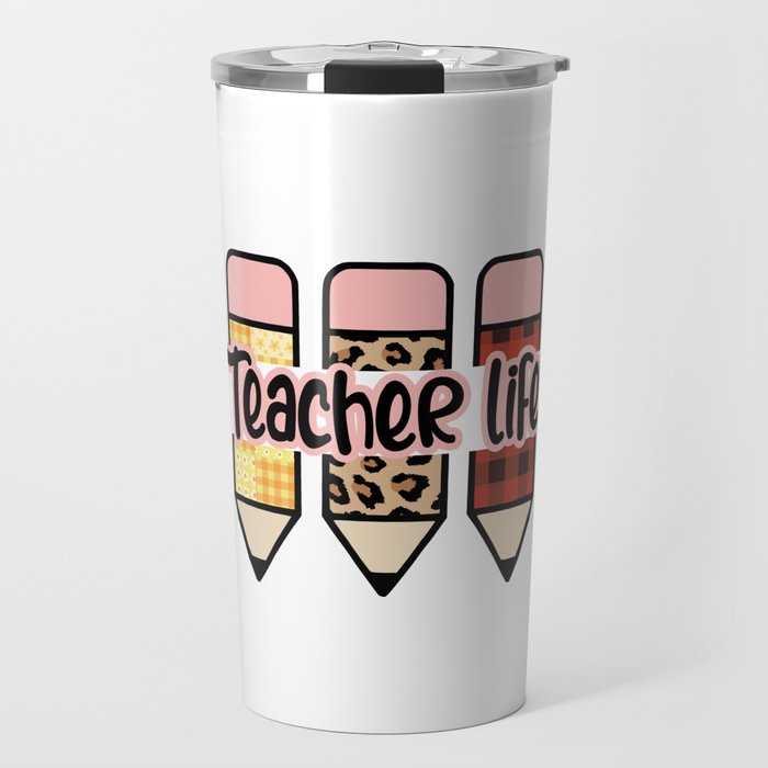 Teacher life crayons motivational quote Travel Mug