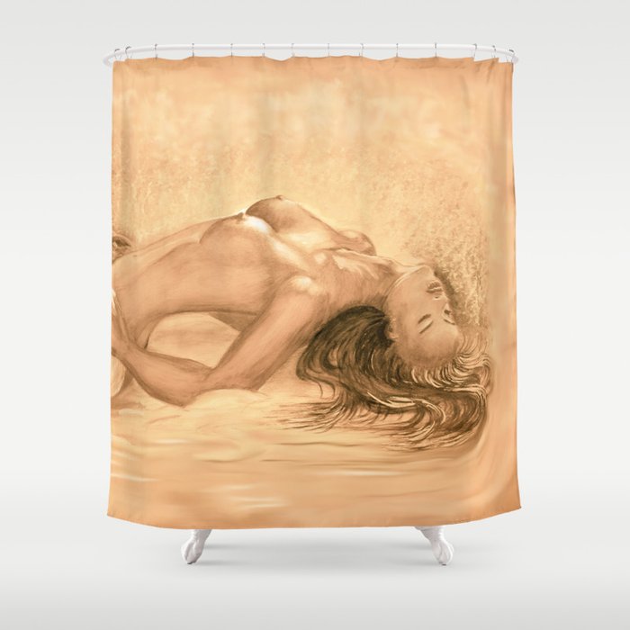 nude dreams of passion Shower Curtain