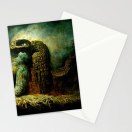 Quetzalcoatl, The Serpent God Stationery Card