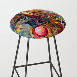 Abstract Composition Bar Stool