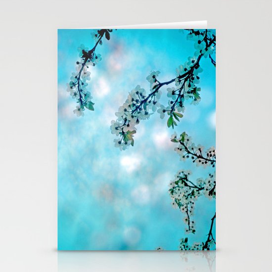 Cherry Bokeh Stationery Cards