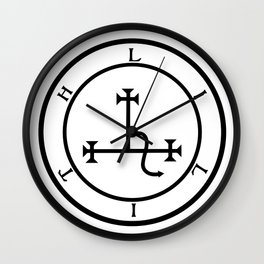 Sigil of Lilith- Female demon Lilith symbol Wall Clock