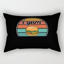 Burger Saying Rectangular Pillow
