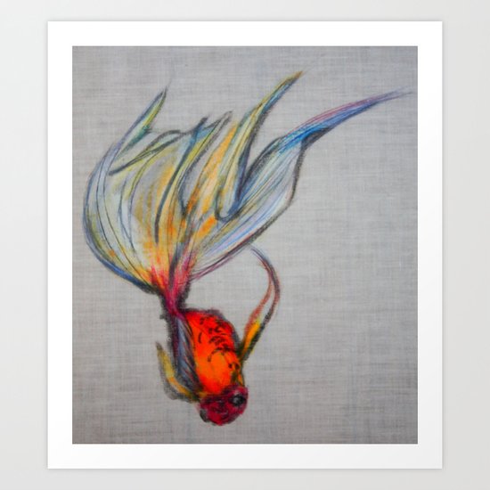 Goldfish Pond (close up #7) Art Print