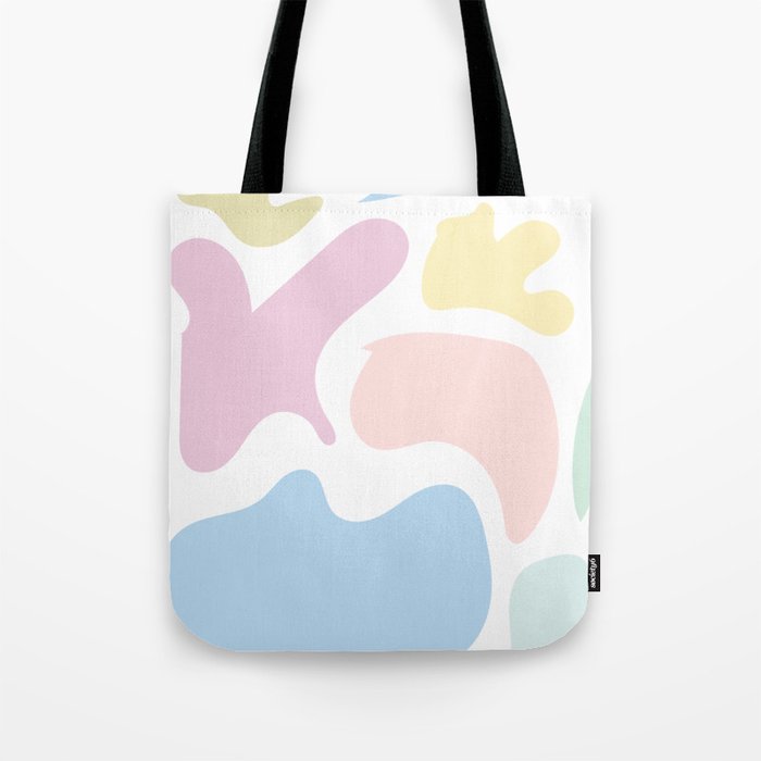 11 Abstract Shapes Pastel Background 220729 Valourine Design Tote Bag