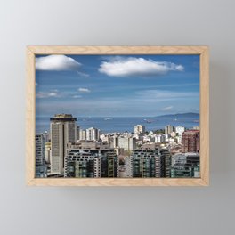Aerial view at Downtown Vancouver Framed Mini Art Print