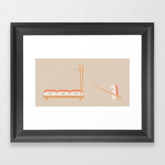 The Big Jump Framed Art Print