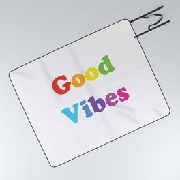 Good vibes Picnic Blanket