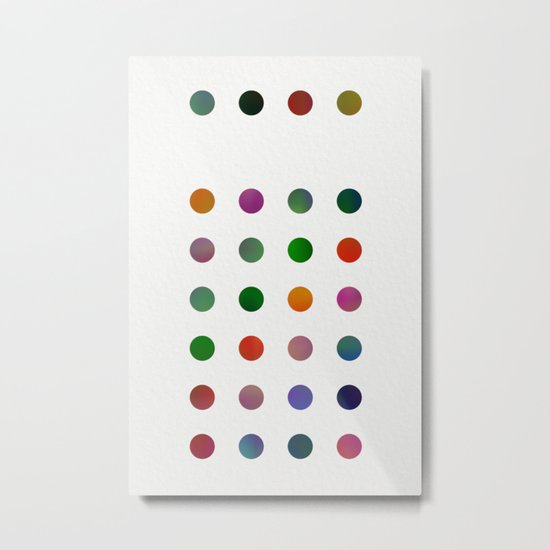 Missing Dots Metal Print